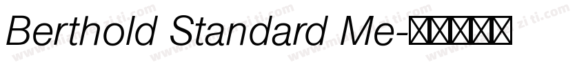 Berthold Standard Me字体转换